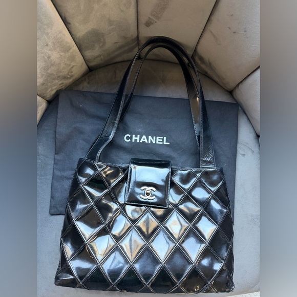 CHANEL Handbags - CHANEL Vintage Kelly Tote Turn Lock Shoulder Bag
